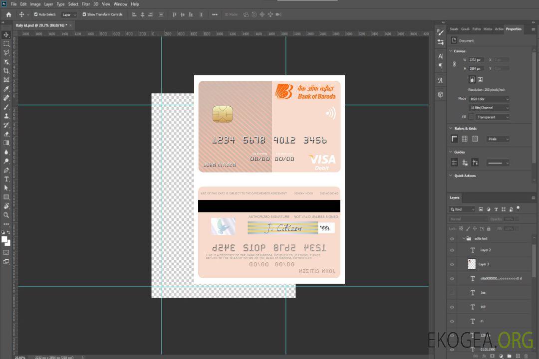 Carte de débit visa de la Banque de Baroda des Seychelles template Carte de débit visa de la Banque de Baroda des Seychelles template